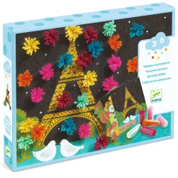 Koláž zo samolepiacich brmbolcov