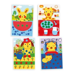 Maľovanie so špongiami Dobrodružstvá s plyšovými hračkami