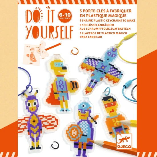 DIY Vyrob si sám Hrdinovia Pixel Art