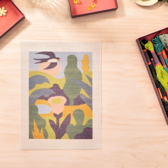 Vyšívanie na plátne Ateliér 65