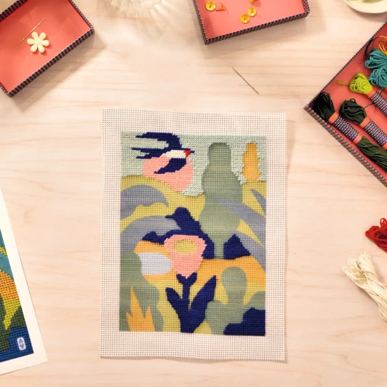 Vyšívanie na plátne Ateliér 65