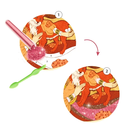 Tvorenie s trblietkami Bohyne