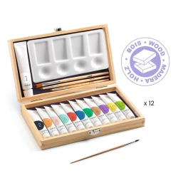 Výtvarný umelecký kufrík - gvašové farby 12ks