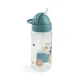Done by Deer Fľaša so slamkou Tiny farm modrá 350 ml