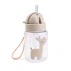 Done by Deer Fľaša so slamkou Celebration piesková 280 ml