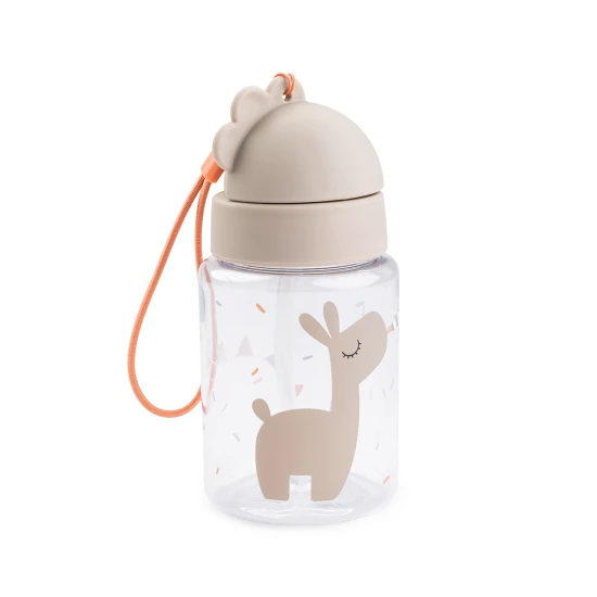 Done by Deer Fľaša so slamkou Celebration piesková 280 ml