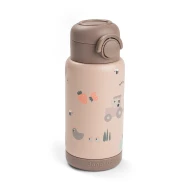 Termofľaša so slamkou Tiny farm ružová 340 ml