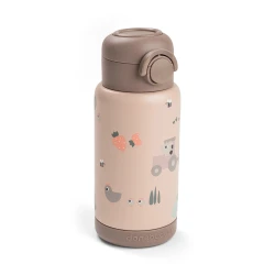 Termofľaša so slamkou Tiny farm ružová 340 ml