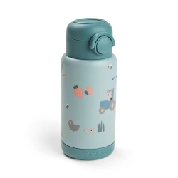 Termofľaša so slamkou Tiny farm modrá 340 ml