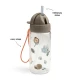 Done by Deer Fľaša so slamkou Tiny trails piesková 350 ml