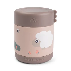 Termodóza na jedlo Tiny farm ružová 300 ml