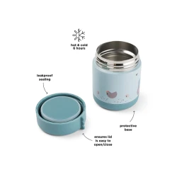 Termodóza na jedlo Tiny farm modrá 300 ml