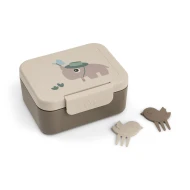 Malý desiatový box s napichovadlami Tiny trails pieskový