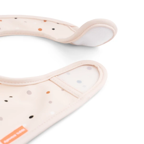 Done by Deer Podbradníky na suchý zips Ozzo ružové – 2 ks