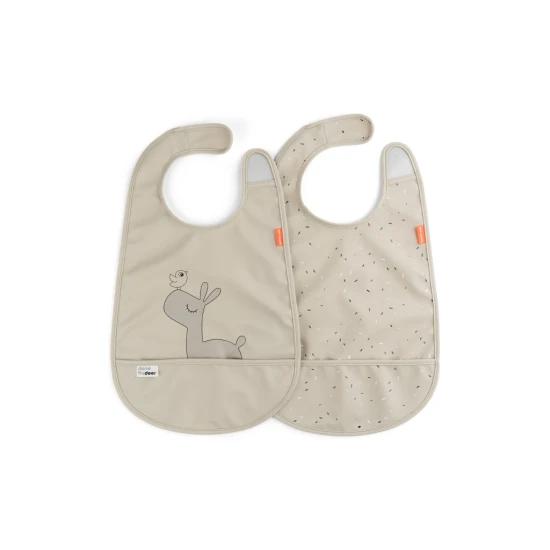 podbradníky na suchý zips Lalee, pieskové – 2 ks podbradníky na suchý zips Lalee, pieskové – 2 ks – Done by Deer DBD_1323829