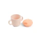 jedálenská súprava Foodie s prísavkou Wally, ružová – Done by Deer DBD_1593001