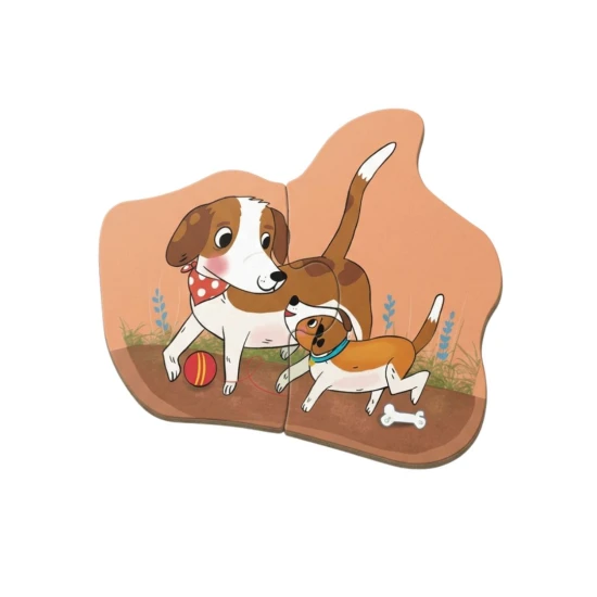 Prvé puzzle Farma 6v1 so zvieratkami z farmy a mláďatkami