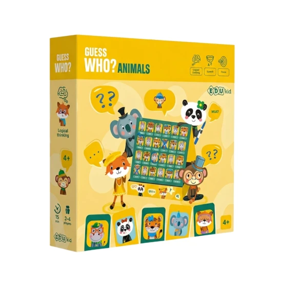 Hádaj kto Zvieratká detektívna spoločenská hra pre deti aj dospelých