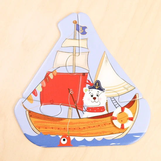 Prvé puzzle Doprava 6v1 – detské puzzle so zvieratkami a dopravnými prostriedkami