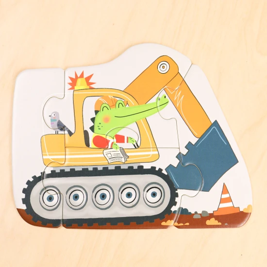 Prvé puzzle Doprava 6v1 – detské puzzle so zvieratkami a dopravnými prostriedkami