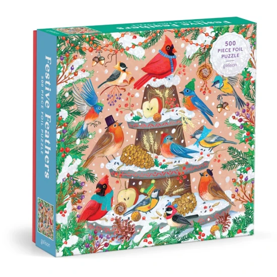 Puzzle Zimné vtáky 500 dielov – Galison CHB8557