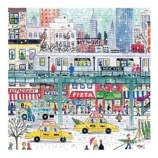 Poskladajte toto 500 dielne puzzle a odhaľte zimnú ríšu divov v New Yorku.