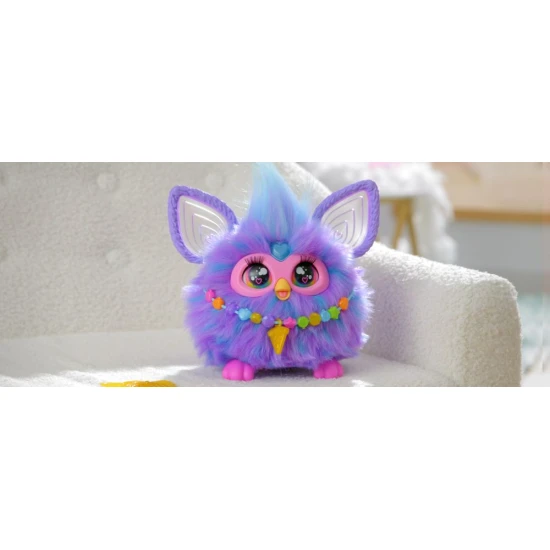 Hasbro Furby fialovej farby – interaktívna plyšová hračka