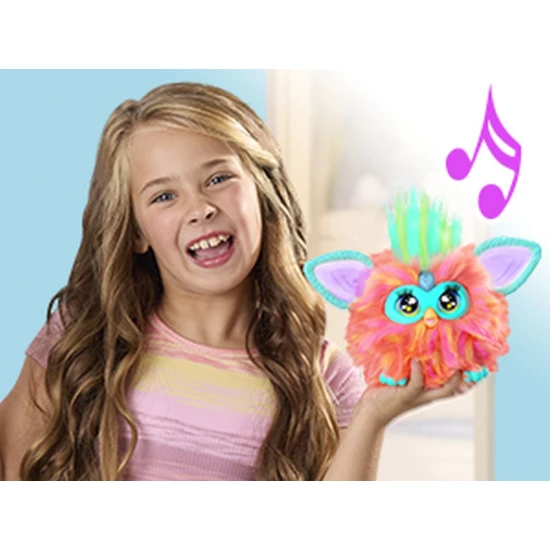 Furby v koralovej farbe Hasbro Furby v koralovej farbe – interaktívna plyšová hračka