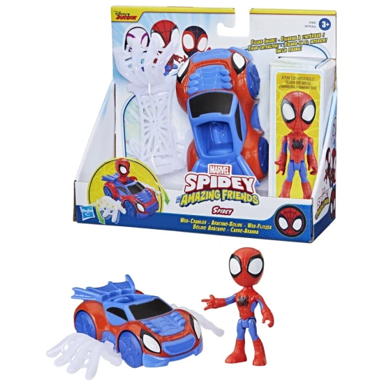 Hasbro Spider-Man Spidey and His Amazing Friends zákusková figúrka s vozidlom