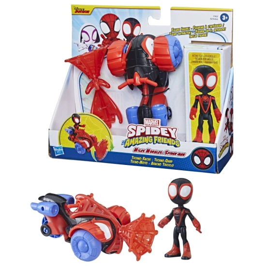 Hasbro Spider-Man Spidey and His Amazing Friends zákusková figúrka s vozidlom