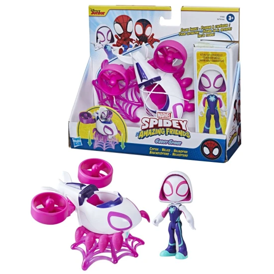 Hasbro Spider-Man Spidey and His Amazing Friends zákusková figúrka s vozidlom