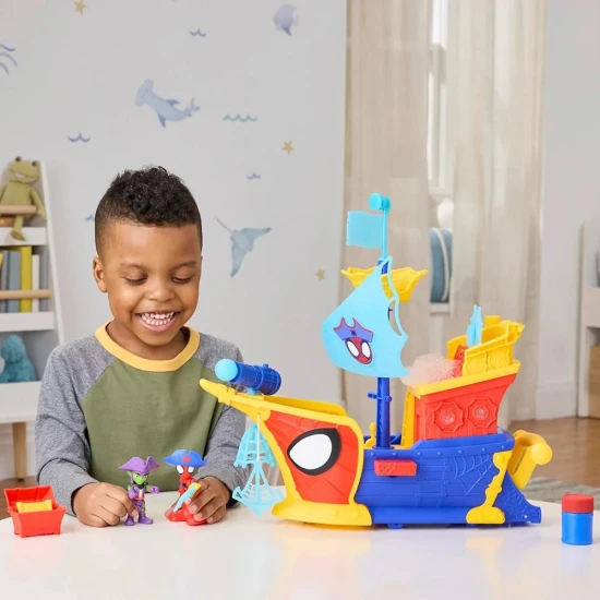 Hasbro Spiderman pirátska loď s bublinkami 43 cm