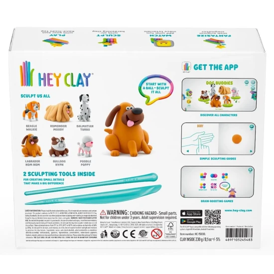 Vymodelujte si originálne veselé postavičky psíkov s Hey Clay.