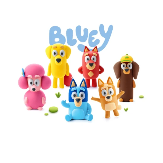 Zábavné modelovanie s obľúbenými postavičkami z Bluey