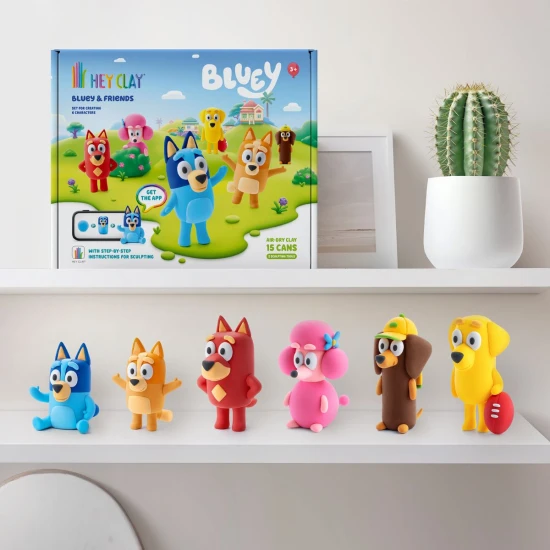 Zábavné modelovanie s obľúbenými postavičkami z Bluey