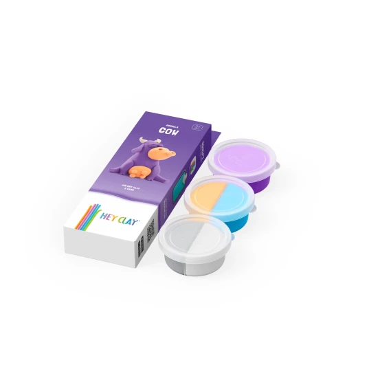 Vymodelujte si originálne zvieratko Krava s Hey Clay