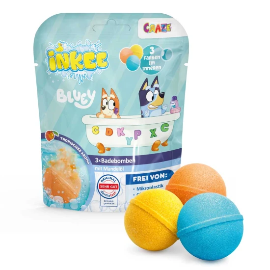 INKEE bomby do kúpeľa 3 ks Bluey – INKEE 0779645