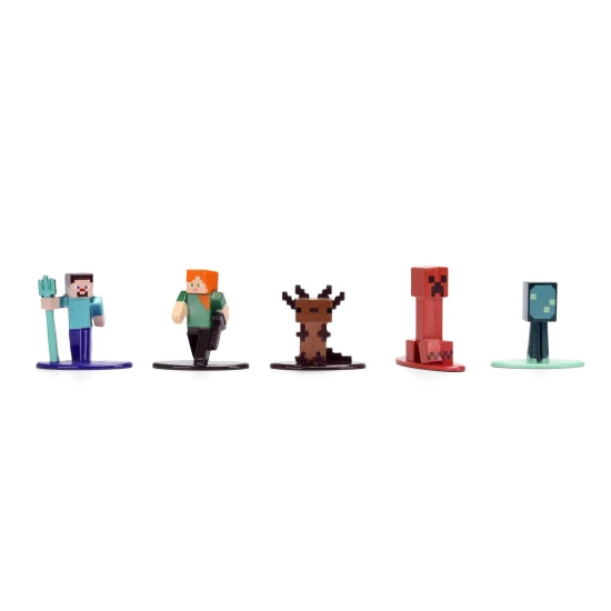 Dickie Toys Minecraft kovové zberateľské nanofigúrky, súprava 12 ks
