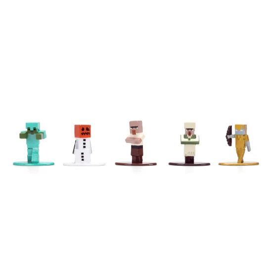 Dickie Toys Minecraft kovové zberateľské nanofigúrky, súprava 12 ks
