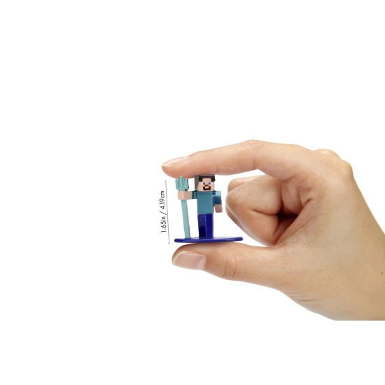 Dickie Toys Minecraft kovové zberateľské nanofigúrky, súprava 12 ks