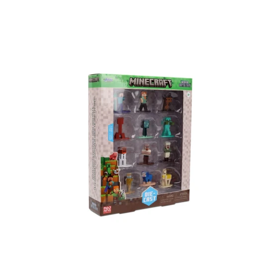 Dickie Toys Minecraft kovové zberateľské nanofigúrky, súprava 12 ks