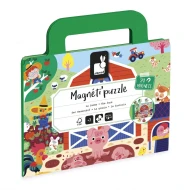 Magnetické puzzle v kufríku Farma 24 ks Magnetické puzzle v kufríku Farma 24 ks