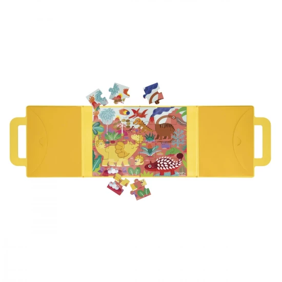 Janod Magnetické puzzle v kufríku Dinosaury 24 ks Janod Magnetické puzzle v kufríku Dinosaury 24 ks