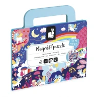 Magnetické puzzle v kufríku Jednorožce 24 ks Magnetické puzzle v kufríku Jednorožce 24 ks