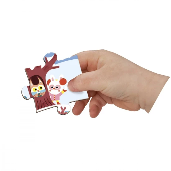 Janod Magnetické puzzle v kufríku Ročné obdobia 36 ks