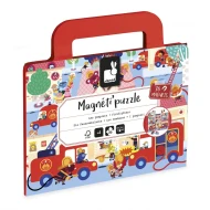Magnetické puzzle v kufríku Požiarnici 36 ks Magnetické puzzle v kufríku Požiarnici 36 ks