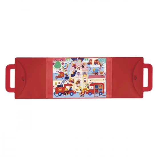Janod Magnetické puzzle v kufríku Požiarnici 36 ks