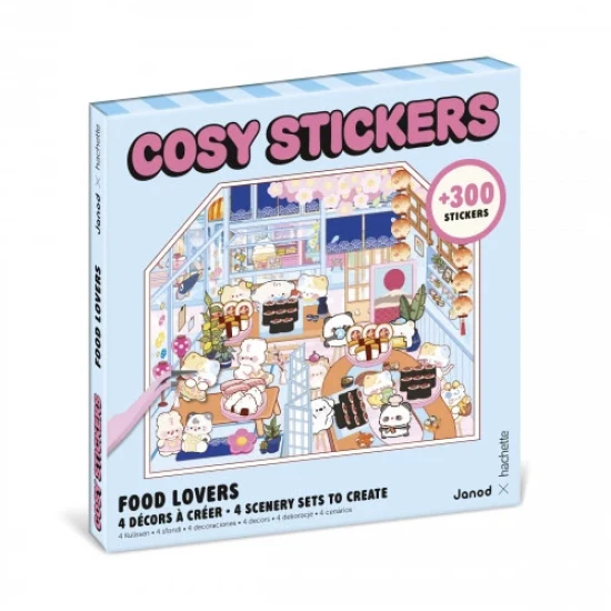Janod Samolepky Cosy Stickers Minisvet Pochúťky