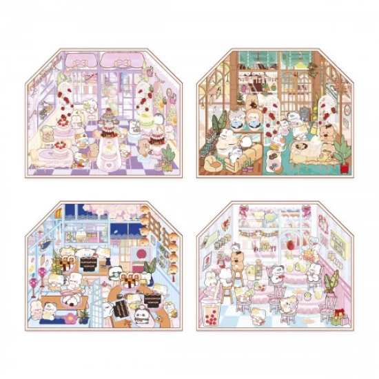 Janod Samolepky Cosy Stickers Minisvet Pochúťky