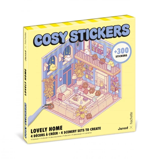 Janod Samolepky Cosy Stickers Minisvet Interiéry